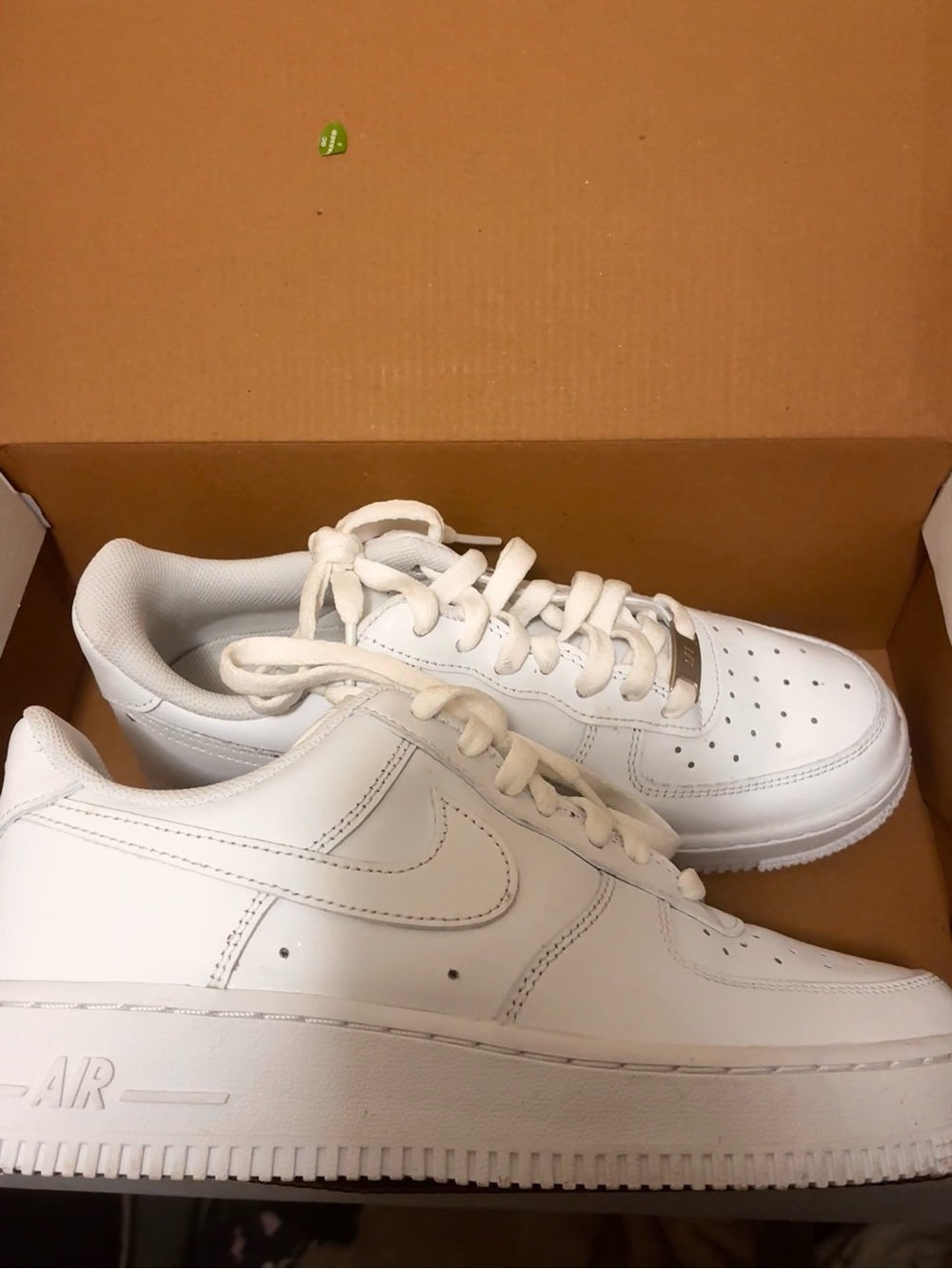 Nike White Leather Low-Top Sneakers
